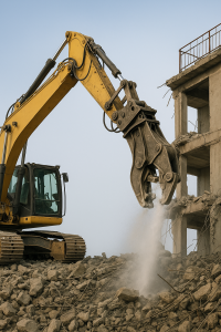 백호우를 이용한 압쇄공법